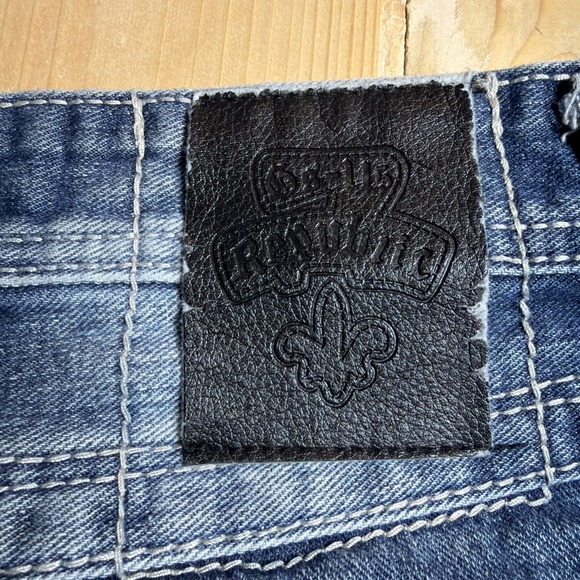 GS115 Jeans Mens 34x31 Blue Straight Leg Pockets Denim Medium Wash - Picture 7 of 7